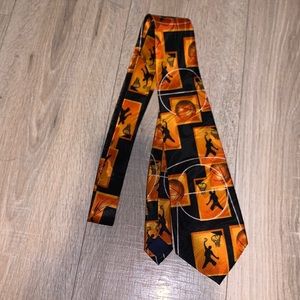 Steven Harris handmade athletic basketball hoops formal tie
